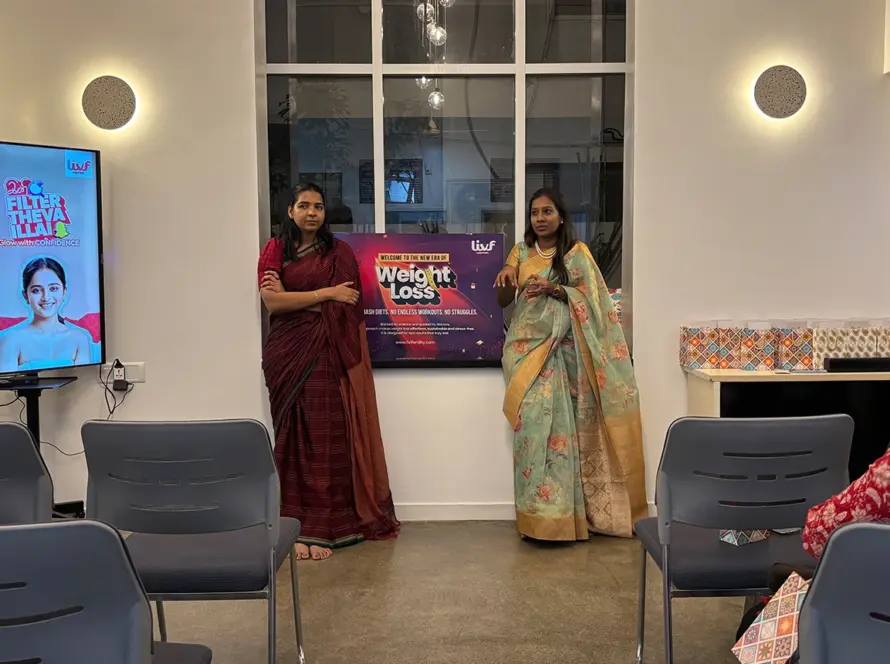 Mounjaro (Tirzepatide) injection pen and a woman's silhouette for medical weight loss